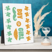 サンパトリックの日ジェンダーがプラークを明かす フォトプラーク (側面)