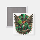 サンパトリックの日スチームパンクローバー マグネット (正面/裏面)