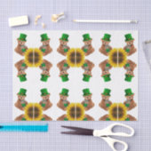 サンパトリックの日ティッシュペーパーテディベア 薄葉紙 (クラフト)