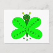 サンパトリックの日バタフライポストカード ポストカード (正面)