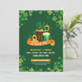 サンパトリックの日パーティの招待状テンプレート 招待状 (スタンド正面)