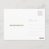 サンパトリックの日ラッキークローバーシャムロックアイルランド ポストカード (裏面)