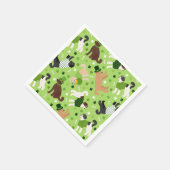 サンパトリックの日ラブラドール スタンダードカクテルナプキン (角)