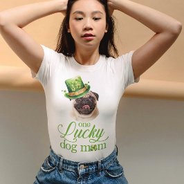 サンパトリックの日犬と帽子ママのカスタム写真 Tシャツ