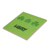 サンパトリックの日、グリーンクローバー、ラッキークローバー タイル (側面)