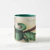 サンパトリックの日,シャムロック,ヴィンテージ マグカップ (中央)