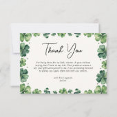 サンパトリックスの日ベビーシャワーありがとう サンキューカード (正面)