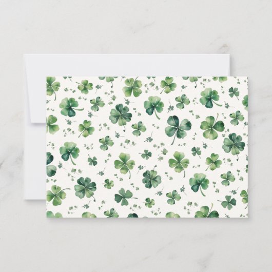 サンパトリックスの日ベビーシャワーありがとう サンキューカード (裏面)