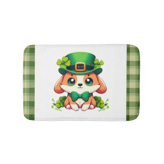 サンパトリックスデイの子犬 バスマット (正面)