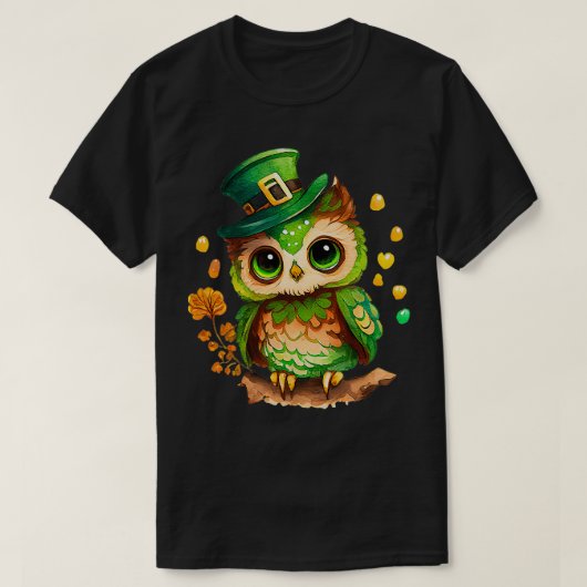 サンパトリックスデイアイリッシュフクロウサンパトリックス Tシャツ (デザイン正面)