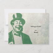 サンパトリックスフレンドシップヴィンテージタイポグラフィ カード (裏面)