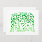 サンパトリックズデイパリフランス ポストカード (正面/裏面)