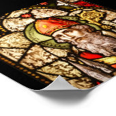 サンパトリックヴィンテージステンドグラス画像 ポスター (角)