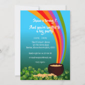 サンパトリック誕生日ボーイサンキュー 招待状 (裏面)