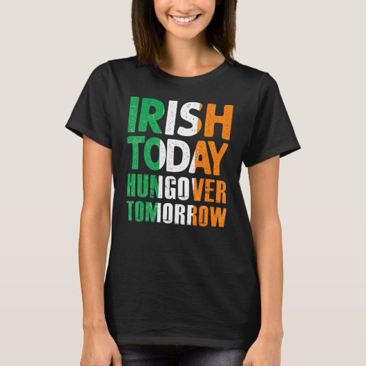 サンパトリックSパディ今日の二日酔い明日 Tシャツ (正面)