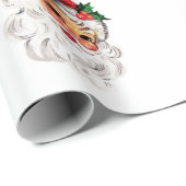 サンパーソナライズされたタ顔クリスマスクリスマスプレゼント ラッピングペーパー (ロールコーナー)