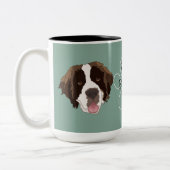 サンパーソナライズされたベルナードママ/パパ ツートーンマグカップ (左)