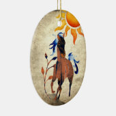 サンパーソナライズされたホースのクリスマスと砂漠のポニー セラミックオーナメント (右)