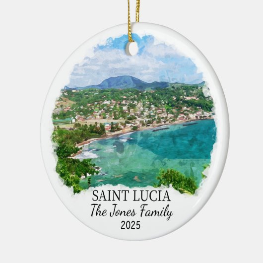 サンパーソナライズされたルシアオーナメント セラミックオーナメント (左)