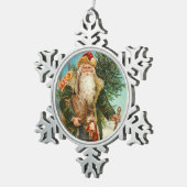 サンビクトリアンタ配達玩具 スノーフレークピューターオーナメント (右)