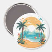 サンビーチヤシ マグネット (正面/裏面)