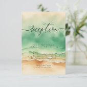サンビーチ海グリーンウェディングレセプション詳細 エンクロージャーカード (スタンド正面)