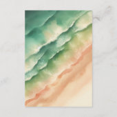 サンビーチ海グリーンウェディングレセプション詳細 エンクロージャーカード (裏面)