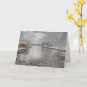 サンビームはアヒルの池を受け入れる カード (黄色い花)