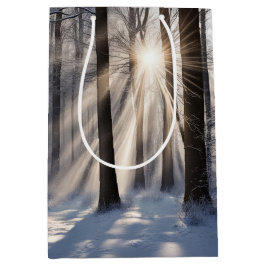 サンビーム付き冬林 ミディアムペーパーバッグ