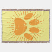 サンビーム動揺してドッグポープリントブランケット スローブランケット (正面)