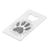 サンビーム動揺してドッグポープリント クレジットカード栓抜き (正面アングル)