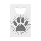 サンビーム動揺してドッグポープリント クレジットカード栓抜き (裏面)