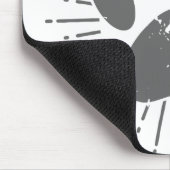 サンビーム動揺してドッグポープリント マウスパッド (コーナー)