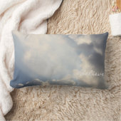 サンビーム白感動的雲信じ ランバークッション (ブランケット)