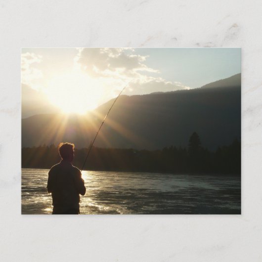 サンビーム魚釣り ポストカード (正面)