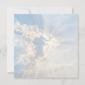 「サンビーム」キリスト教の詩のノート サンキューカード (裏面)