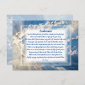 "サンビーム"キリスト教詩の休日はがき シーズンポストカード (正面/裏面)