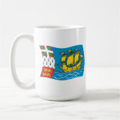 サンピエール島・ミクロン島の旗マグカップ コーヒーマグカップ (左)