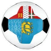 サンピエール島・ミクロン島の旗 サッカーボール (回転)