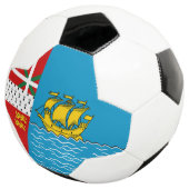 サンピエール島・ミクロン島の旗 サッカーボール (3/4)