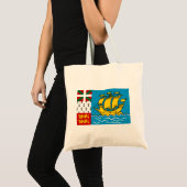 サンピエール島・ミクロン島の旗 トートバッグ (正面(商品))