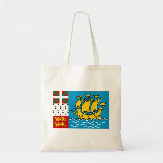 サンピエール島・ミクロン島の旗 トートバッグ (正面)