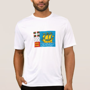 サンピエール島・ミクロン島の旗 Tシャツ