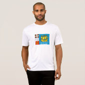 サンピエール島・ミクロン島の旗 Tシャツ (正面フル)