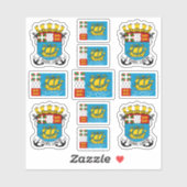 サンピエール州のシンボル/紋章と旗 シール (シート)