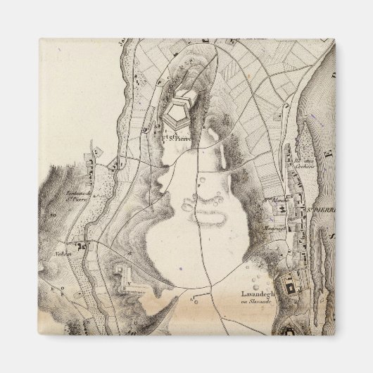 サンピエール高原アトラスマップ マグネット (正面)