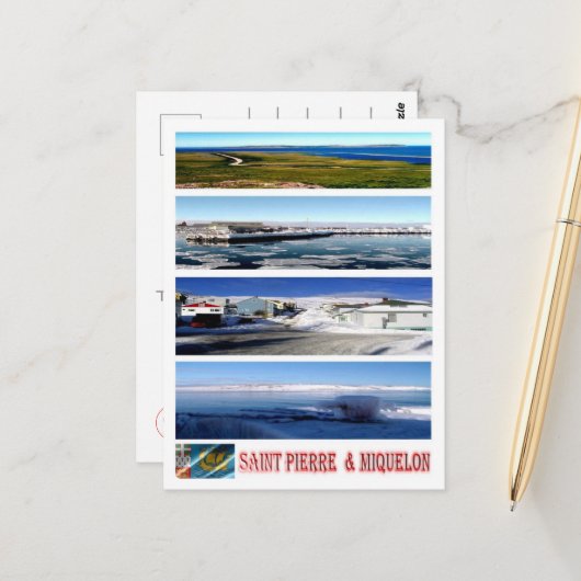 サンピエール・ミクロンモザイク –  ポストカード (正面/裏面インサイチュ)