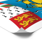 サンピエール・ミクロン国旗のポスタープリント ポスター (角)