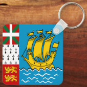 サンピエール・ミクロン国旗 キーホルダー (裏面)