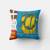 サンピエール・ミクロン国旗 クッション (裏面)